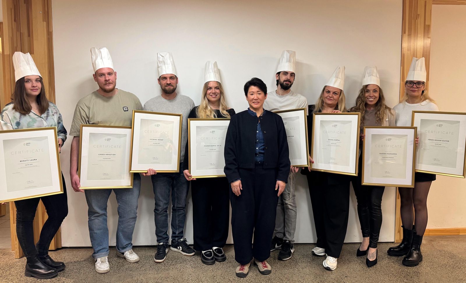 Oklevélátadó a Culinary Institute of Europe-nál